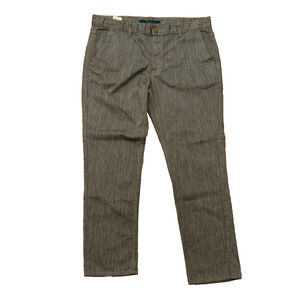 Perry Ellis Jeans Men's 38x32 Slim Straight Gray Stretch Denim Pants